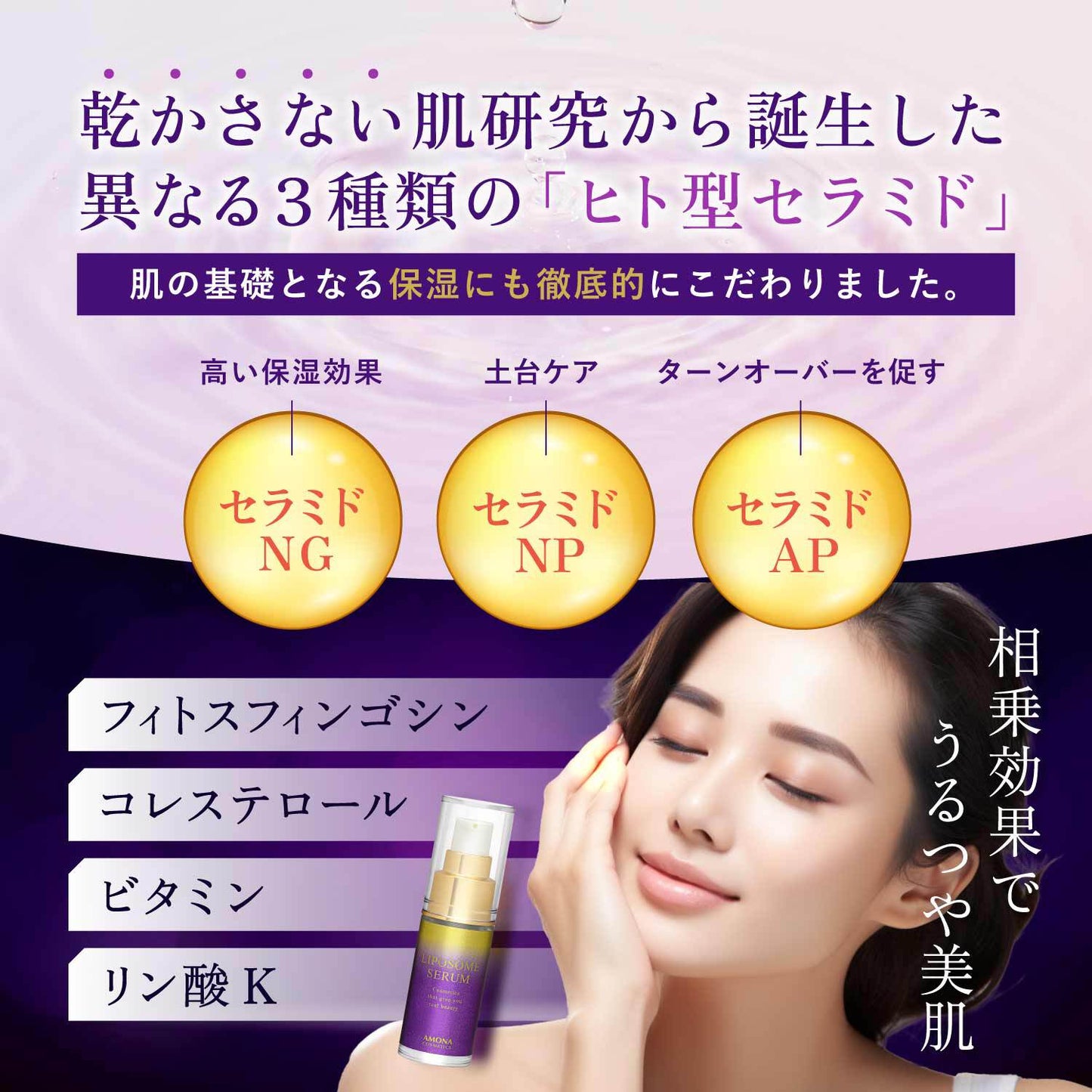 AMONA 1滴に5兆個のリポソーム 美容液