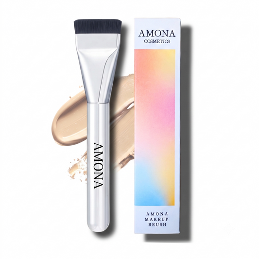 AMONA メイクブラシ ファンデーション 平型 超軽量設計