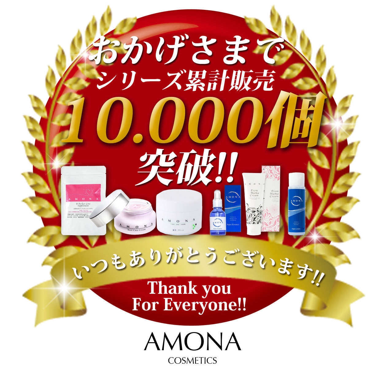 AMONA ヒト幹細胞 化粧水 美容液 保湿クリーム セット